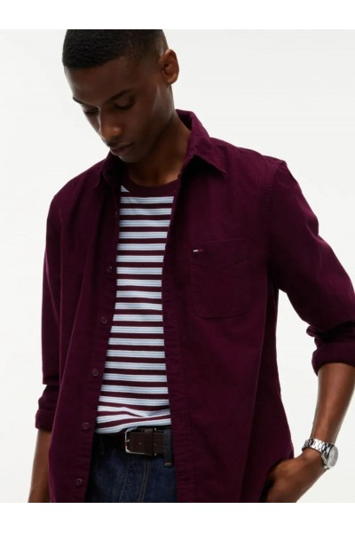 TOMMY HILFIGER REGULAR FIT BABY CORDUROY SHIRT CALYPSO BERRY DM0DM23517-V11