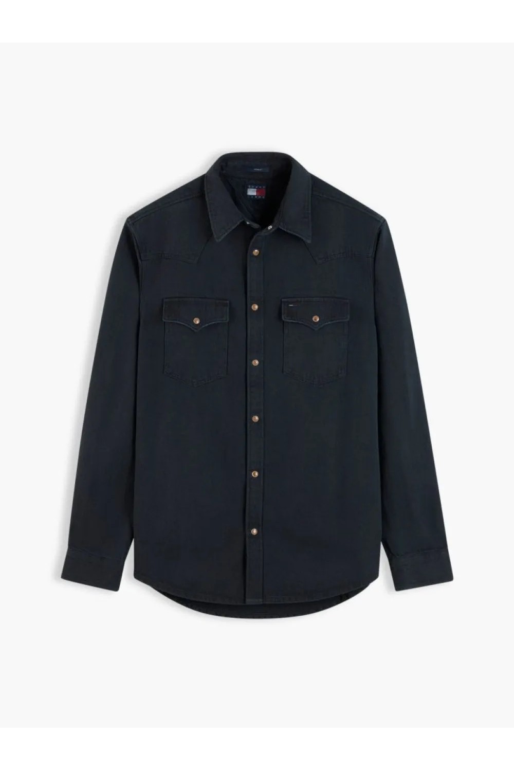 TOMMY HILFIGER REGULAR WASHED WESTERN SHIRT BLACK DM0DM23518-BDS