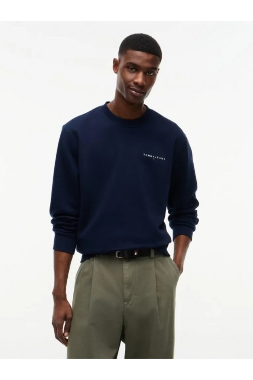 TOMMY HILFIGER REGULAR LINEAR CREW NECK DARK BLUE DM0DM20249-C1G