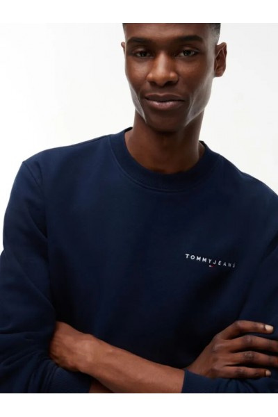 TOMMY HILFIGER REGULAR LINEAR CREW NECK DARK BLUE DM0DM20249-C1G