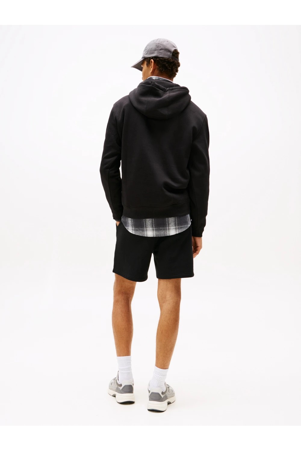 TOMMY HILFIGER REGULAR FLAG HOODIE BLACK DM0DM20742-BDS