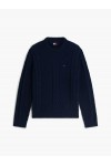 TOMMY HILFIGER TJM REG CABLE KNIT SWEATER DARK BLUE DM0DM23405-C1G