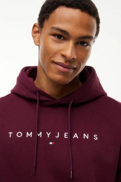 TOMMY HILFIGER HOODIE CALYPSO BERRY DM0DM20746-V11