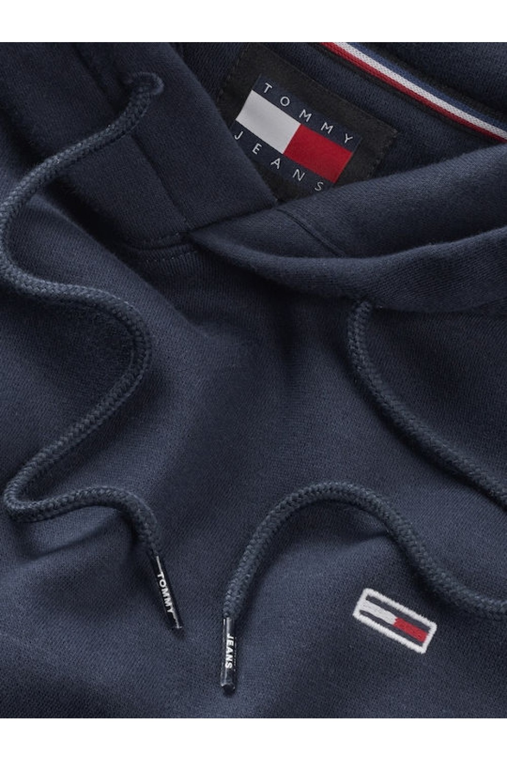 TOMMY HILFIGER REGULAR FLAG HOODIE DARK NIGHT NAVY DM0DM20742-C1G