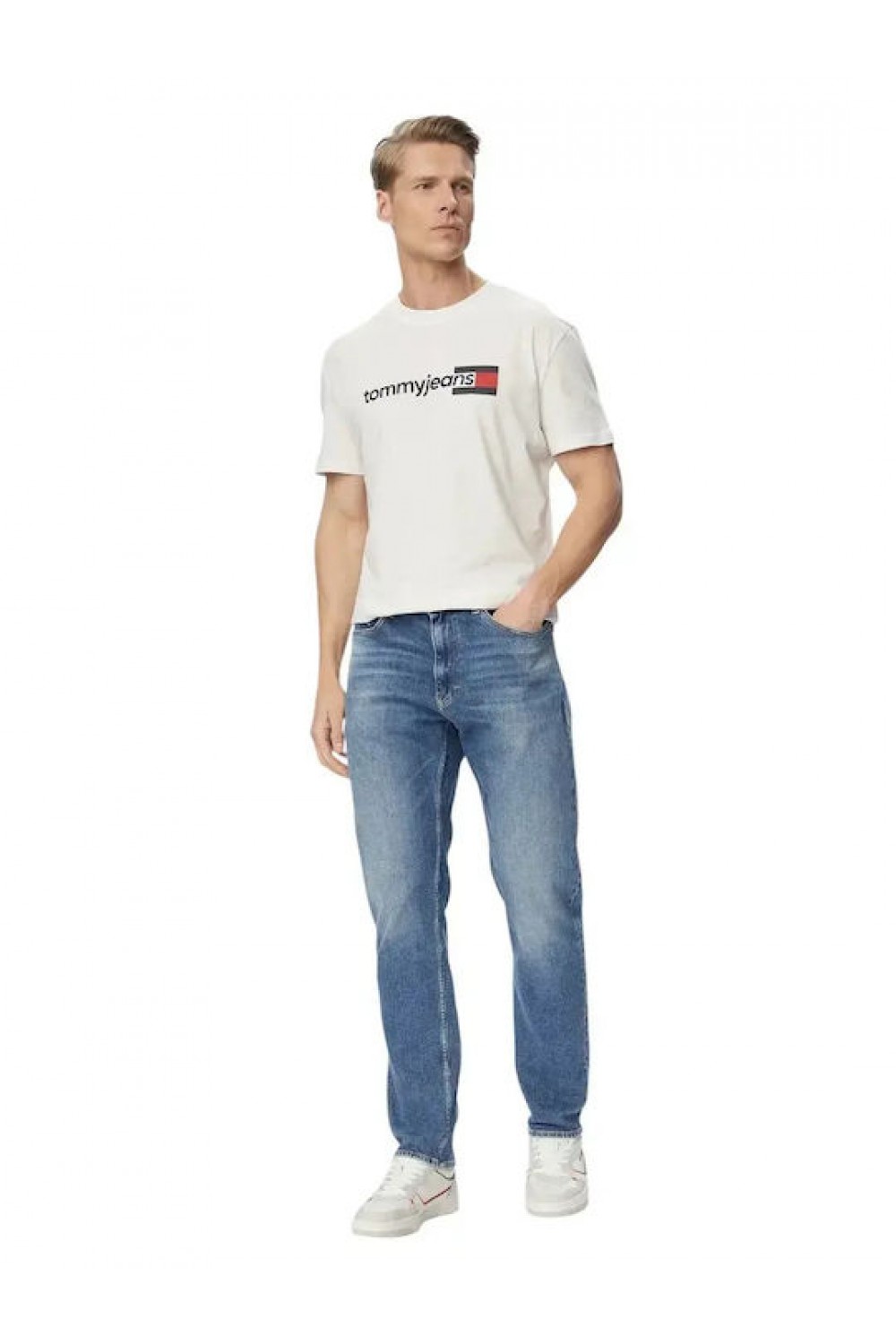 TOMMY HILFIGER T-SHIRT REGULAR ENTRY DNA WHITE DM0DM23406-YBL