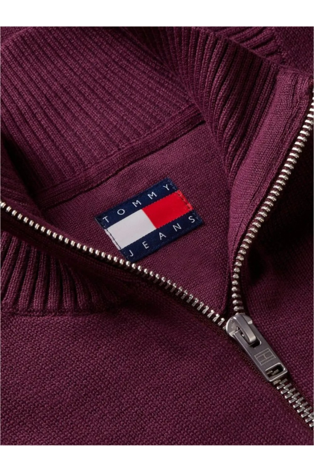 TOMMY HILFIGER TJM ESS LIGHT QUARTER ZIP KNIT CALYPSO BERRY DM0DM21654-V11