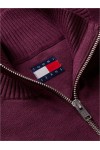 TOMMY HILFIGER TJM ESS LIGHT QUARTER ZIP KNIT CALYPSO BERRY DM0DM21654-V11