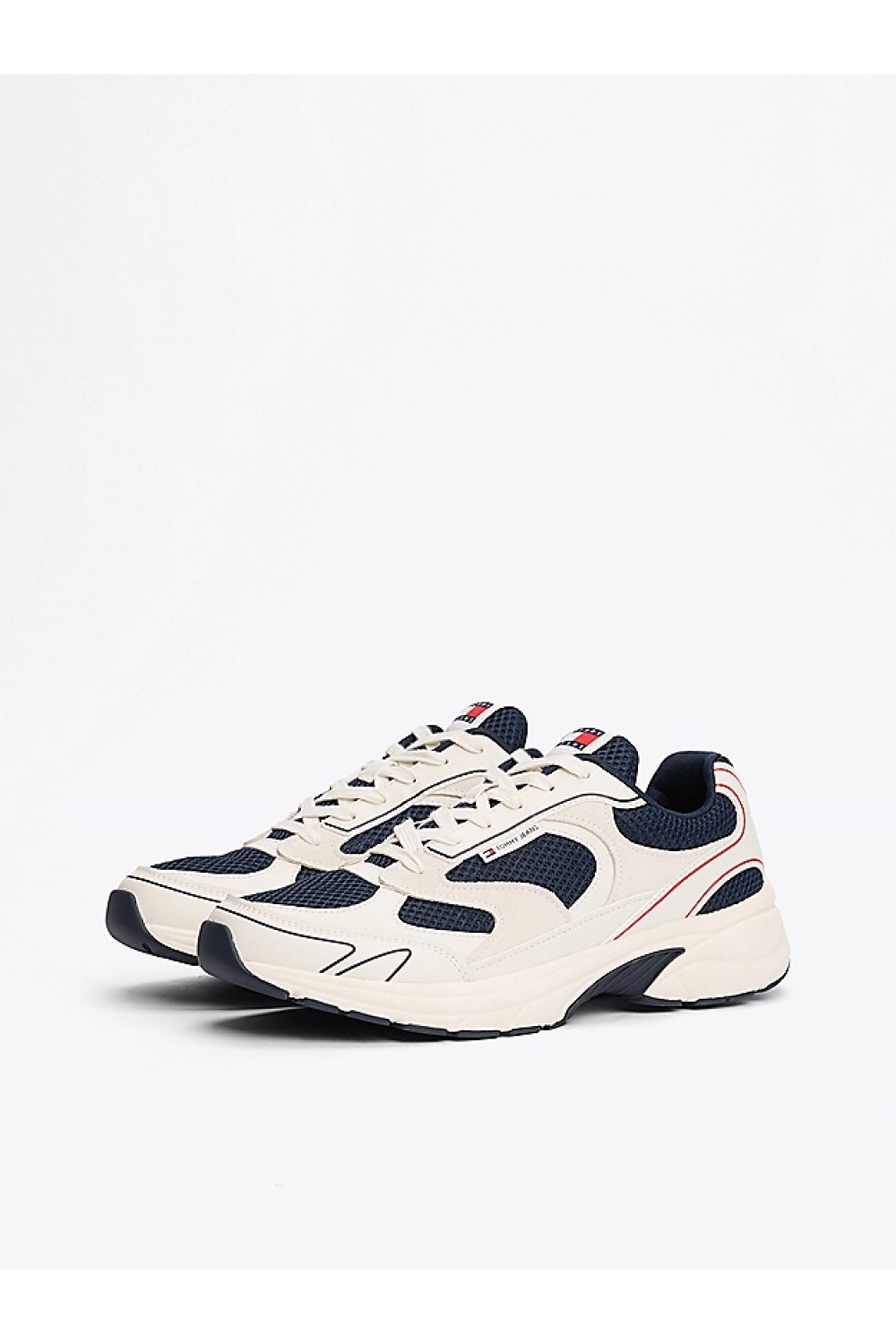 TOMMY HILFIGER SNEAKERS MIXED TEXTURE COLOUR-BLOCKED EM0EM01520-0G1