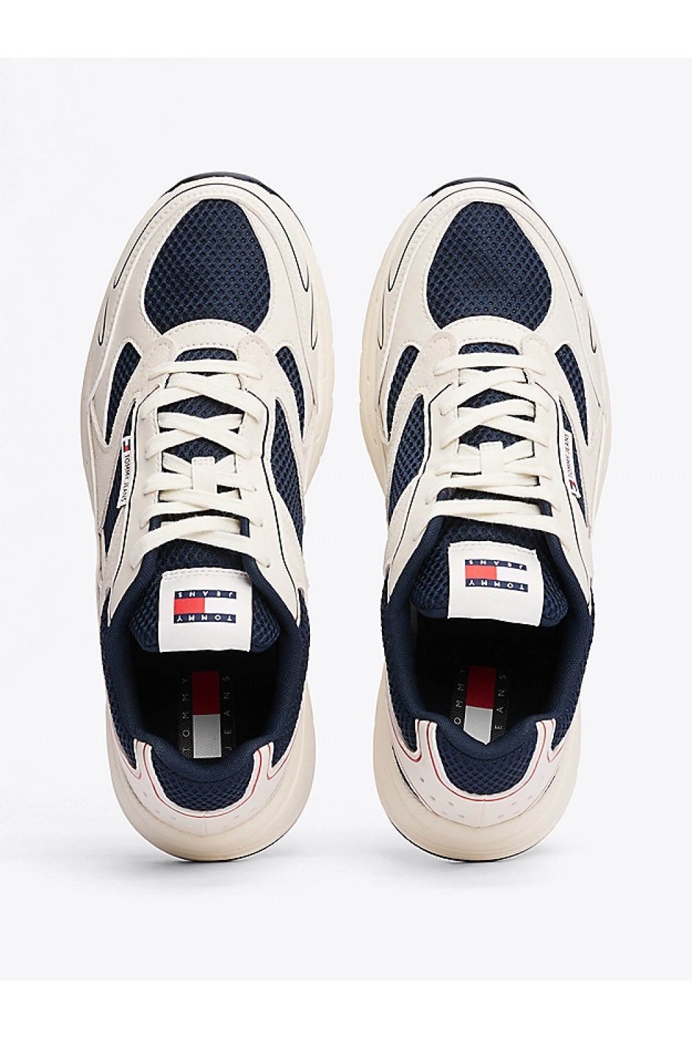 TOMMY HILFIGER SNEAKERS MIXED TEXTURE COLOUR-BLOCKED EM0EM01520-0G1