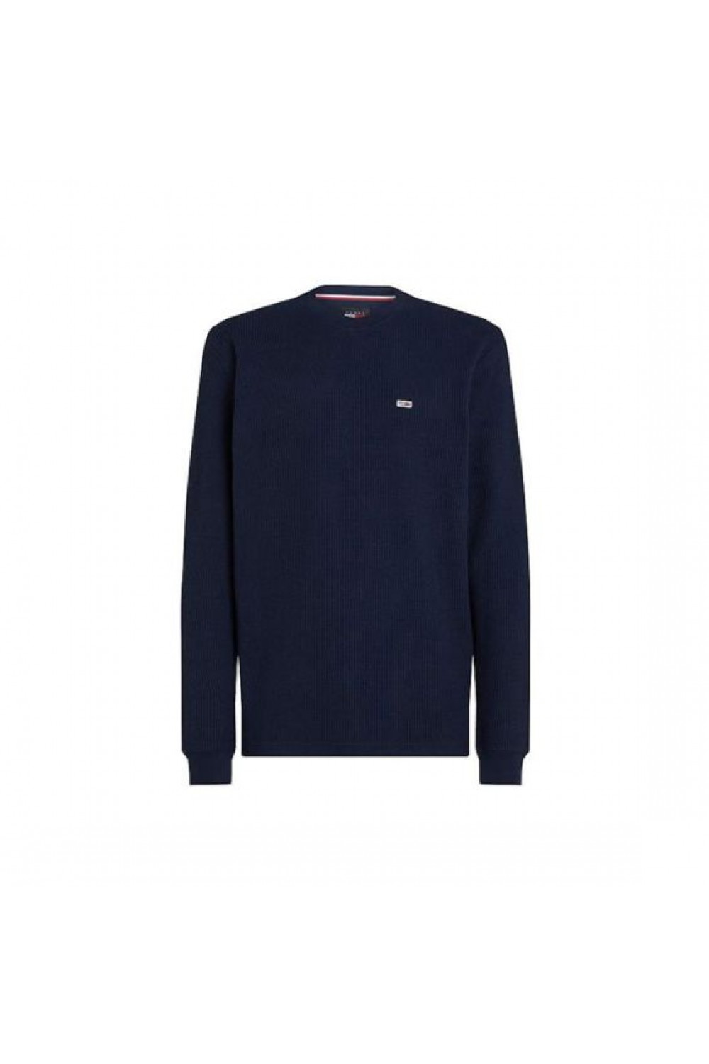 TOMMY HILFIGER WAFFLE LONGSLEEVE REGULAR FIT TEE DARK NIGHT NAVY DM0DM19216-C1G