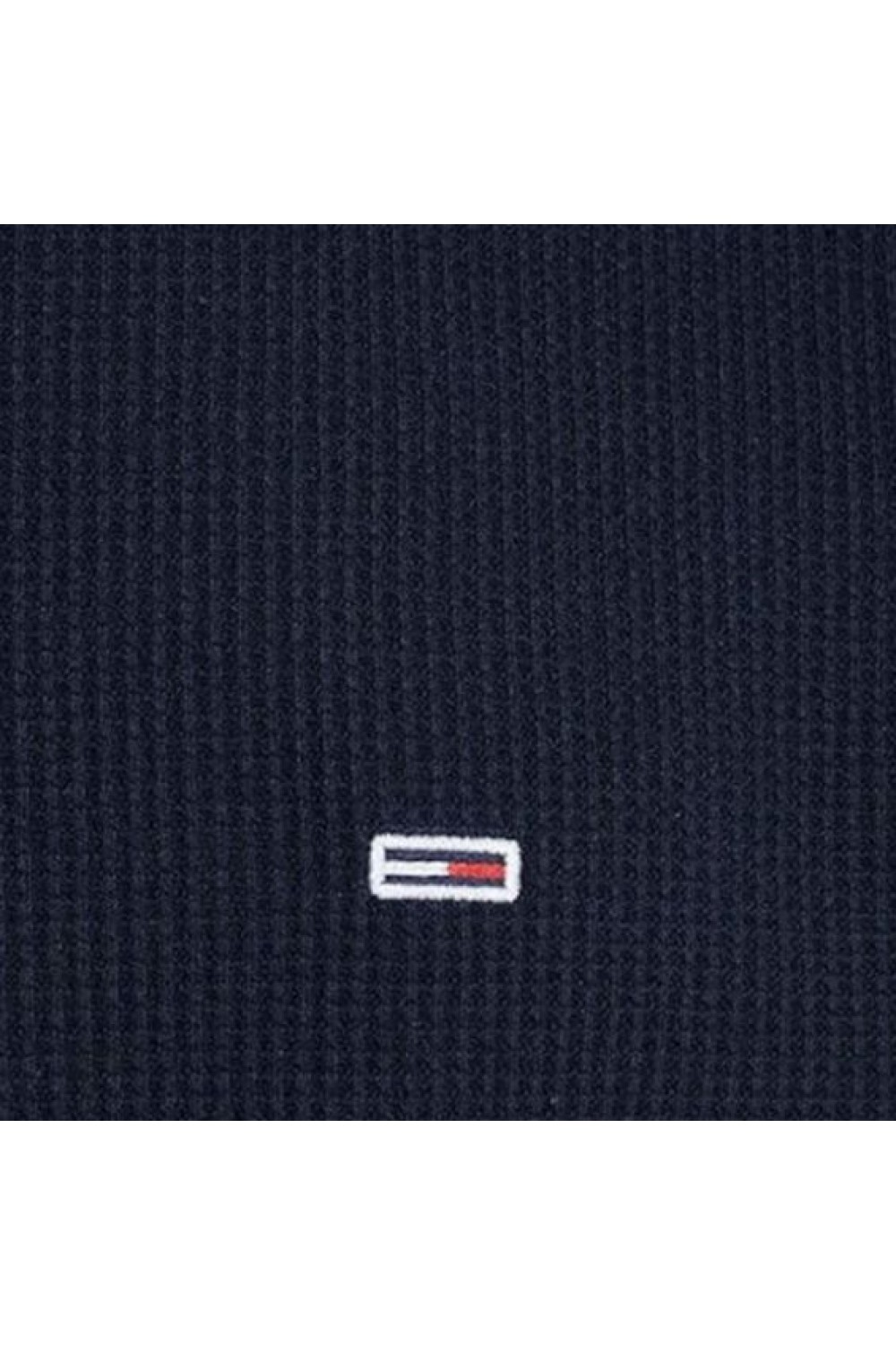 TOMMY HILFIGER WAFFLE LONGSLEEVE REGULAR FIT TEE DARK NIGHT NAVY DM0DM19216-C1G