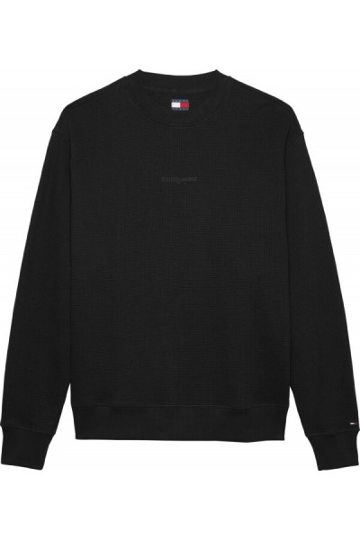 TOMMY HILFIGER RELAX WAFFLE SCRIPT SWEATER DM0DM21622-BDS