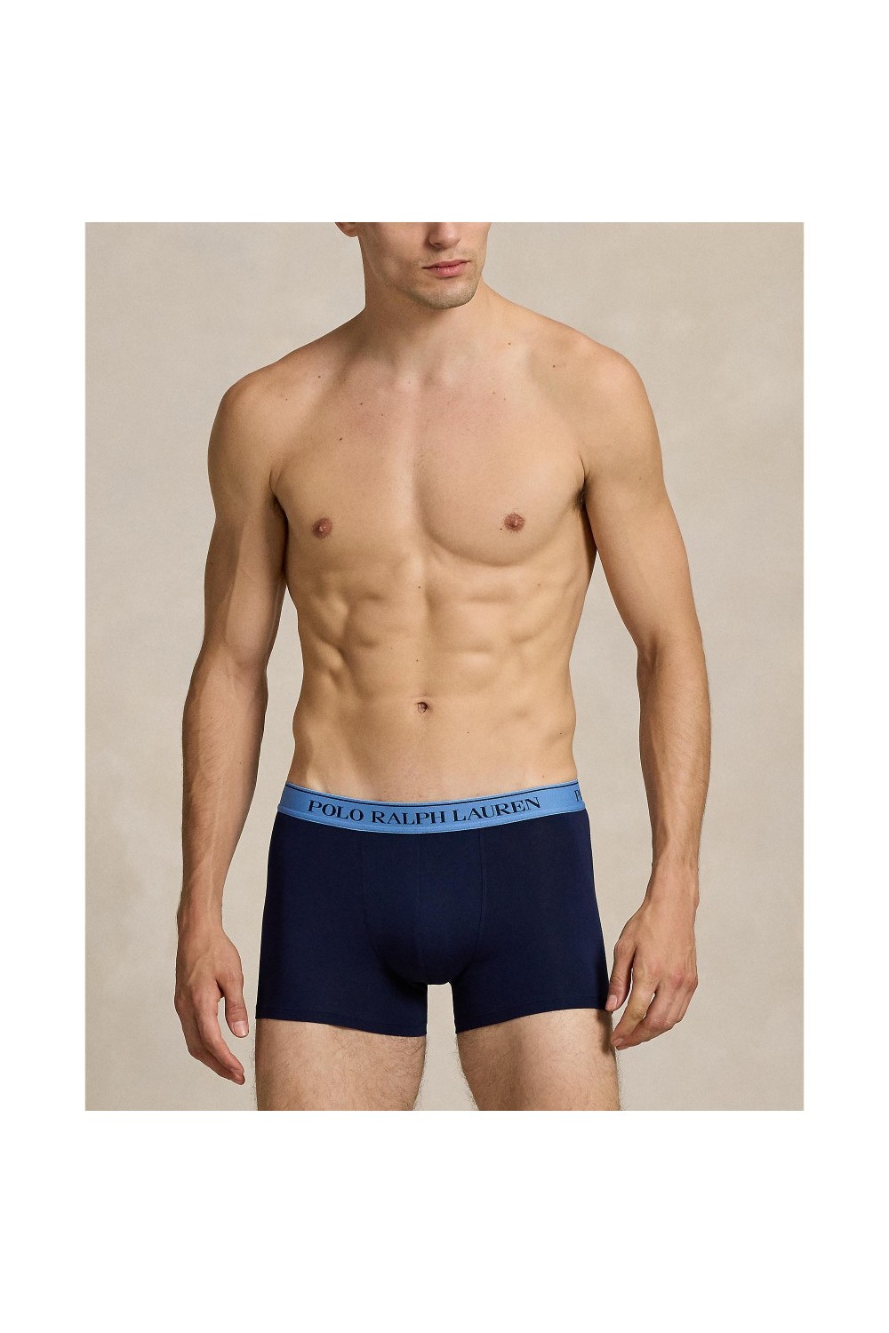 POLO RALPH LAUREN CLASSIC STRETCH COTTON TRUNK 3-PACK GREEN-RED-OFFICE BLUE 714830299185