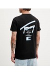 TOMMY HILFIGER T-SHIRT SIGNATURE BACK LOGO CREW NECK BLACK DM0DM21934-BDS
