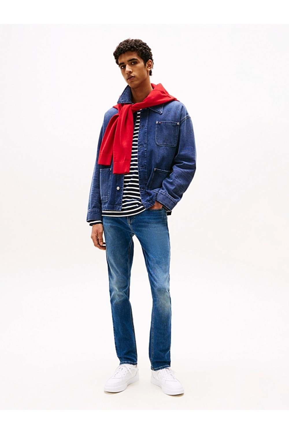 TOMMY HILFIGER JEANS SCANTON WHISKERED SLIM DM0DM21238-1BK