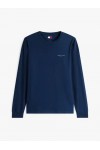 TOMMY HILFIGER TJM SLIM CHEST LINEAR LS TEE DARK NIGHT NAVY DM0DM21594-C1G