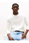 TOMMY HILFIGER TJM SLIM CHEST LINEAR LS TEE ECRU WHITE DM0DM21594-YBL