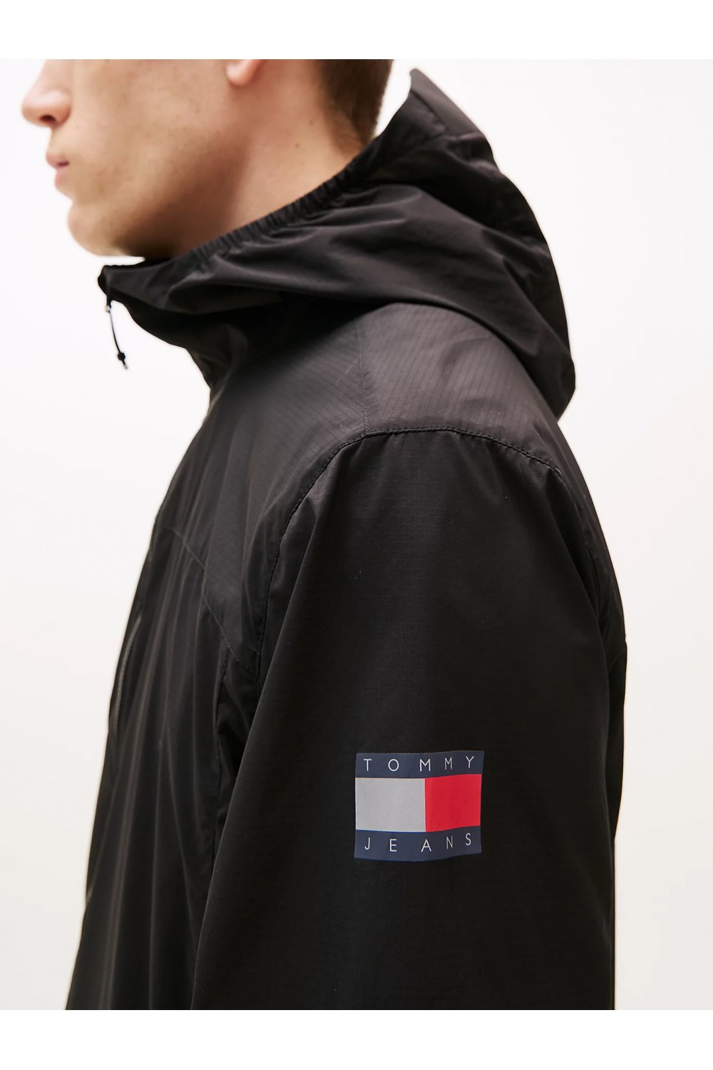 TOMMY HILFIGER WINDBREAKER WATER RESISTANT BLACK DM0DM21669-BDS