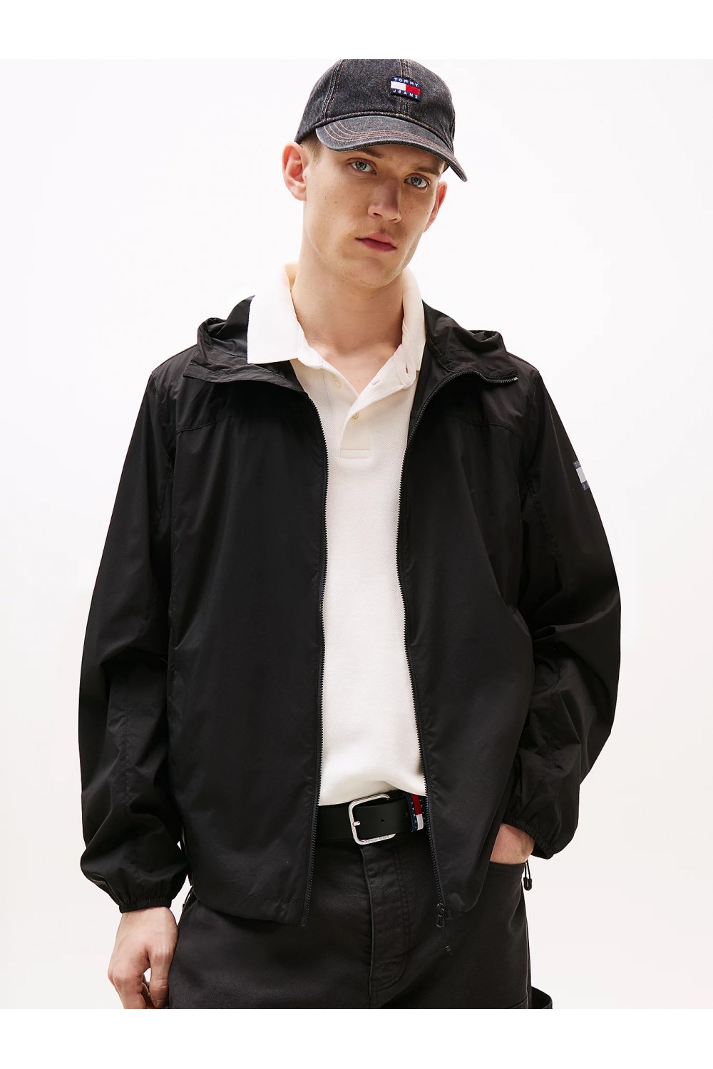 TOMMY HILFIGER WINDBREAKER WATER RESISTANT BLACK DM0DM21669-BDS