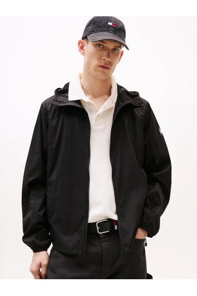 TOMMY HILFIGER WINDBREAKER WATER RESISTANT BLACK DM0DM21669-BDS