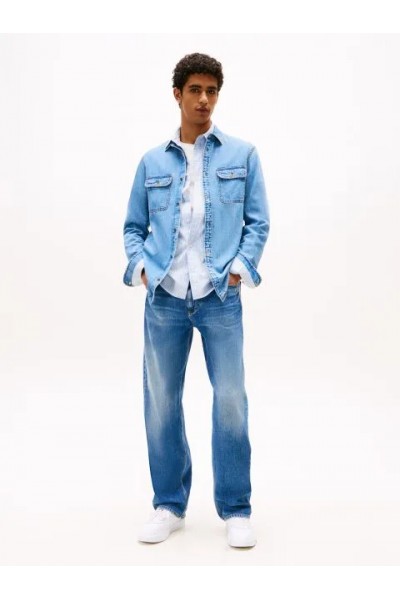 TOMMY HILFIGER TJM LS REGULAR DENIM SHIRT EXT DENIM MEDIUM DM0DM21727-1A5