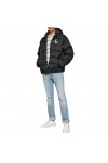 CALVIN KLEIN JEANS JACKET PUFFER MONOGRAM BLACK LV04RD528G-UB1