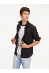TOMMY HILFIGER TJM ORIGINAL STRETCH LONGSLEEVE SHIRT BLACK DM0DM04405-078