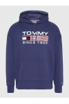 TOMMY HILFIGER TJM REG ATHLETIC LOGO HOODIE TWILIGHT NAVY DM0DM15009-BDS 