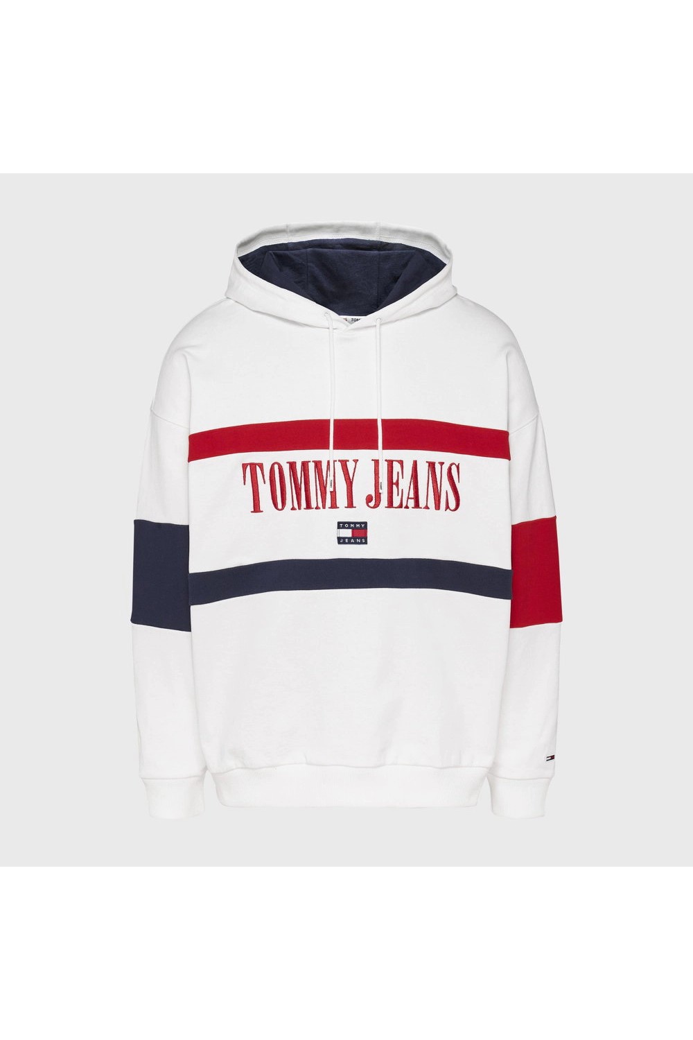 TOMMY HILFIGER TJM SKATER ARCHIEVE BLOCK HOODIE WHITE DM0DM15020-YBR