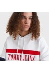TOMMY HILFIGER TJM SKATER ARCHIEVE BLOCK HOODIE WHITE DM0DM15020-YBR