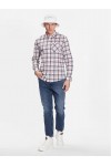 TOMMY HILFIGER TJM CLSC SMALL CHECK SHIRT WHITE CHECK DM0DM16608-YBR