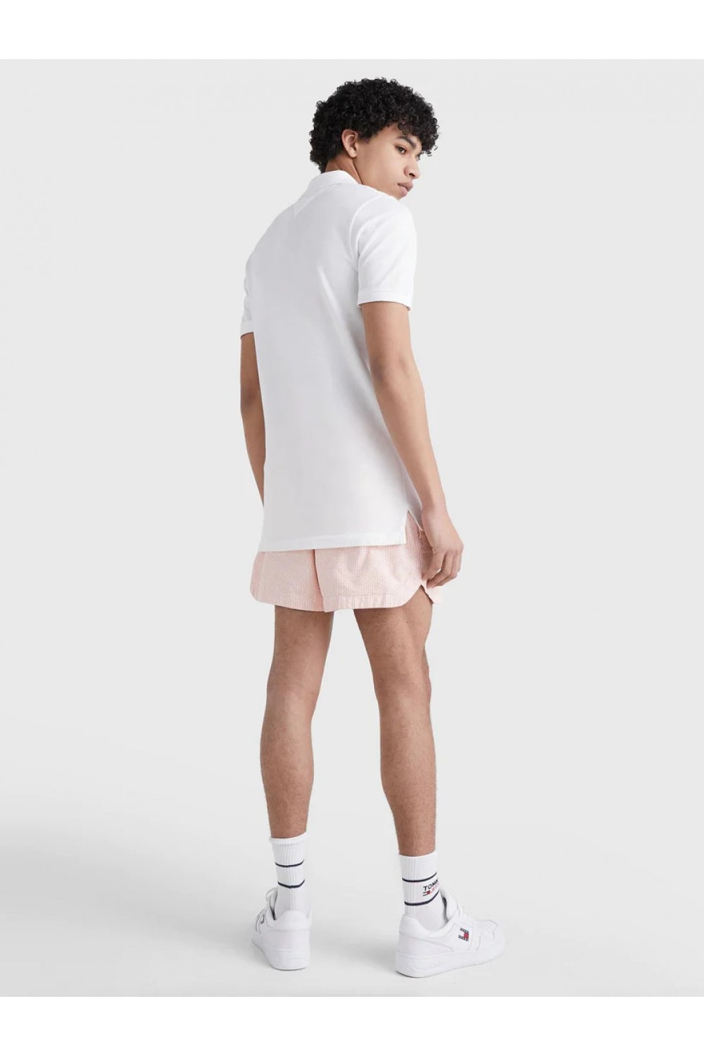 TOMMY HILFIGER TJM SLIM PLACKET POLO WHITE DM0DM15370-YBR