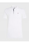 TOMMY HILFIGER TJM SLIM PLACKET POLO WHITE DM0DM15370-YBR