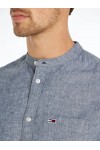 TOMMY HILFIGER TJM REG MAO LINEN BLEND SHIRT DARK NIGHT NAVY DM0DM18964-C1G