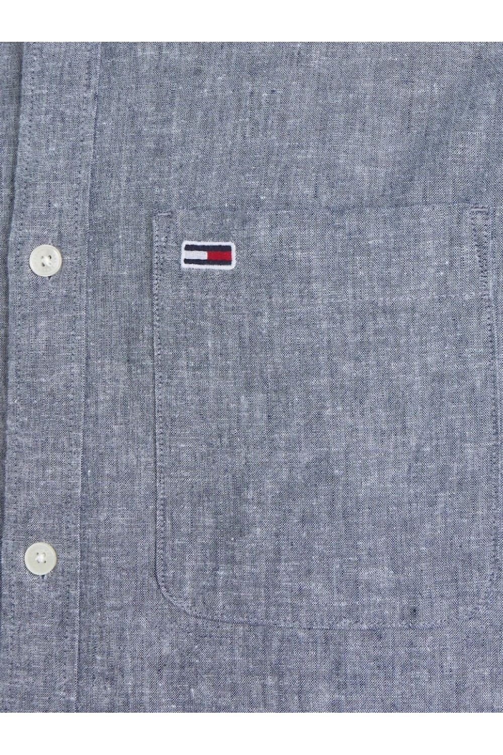 TOMMY HILFIGER TJM REG MAO LINEN BLEND SHIRT DARK NIGHT NAVY DM0DM18964-C1G