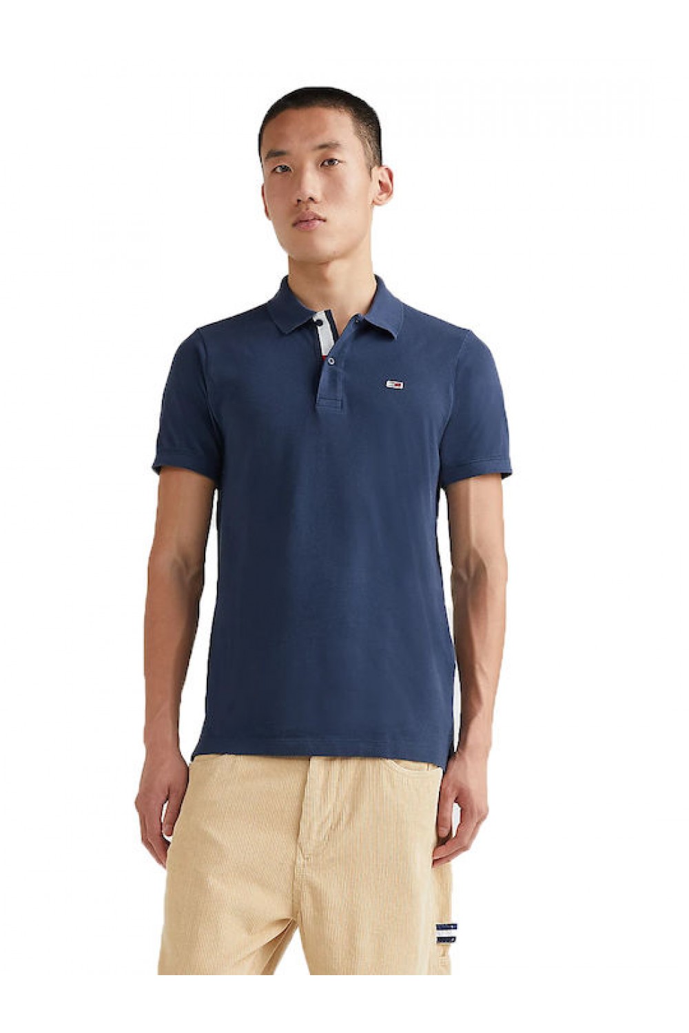 TOMMY HILFIGER TJM SLIM PLACKET POLO TWILIGHT NAVY DM0DM15370-C87