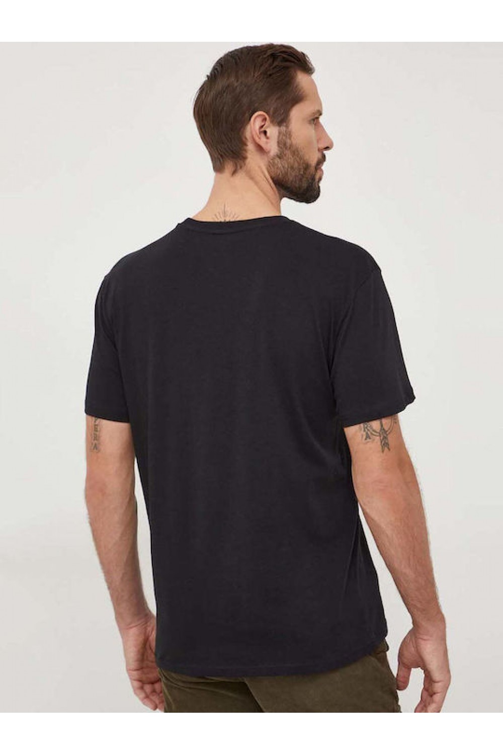 TOMMY HILFIGER T-SHIRT TJM REG LINEAR LOGO BLACK DM0DM20744-BDS
