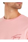TOMMY HILFIGER TJM REG SIGNATURE TEE EXT BALLET PINK DM0DM17994-THA