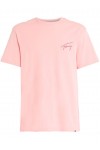 TOMMY HILFIGER TJM REG SIGNATURE TEE EXT BALLET PINK DM0DM17994-THA