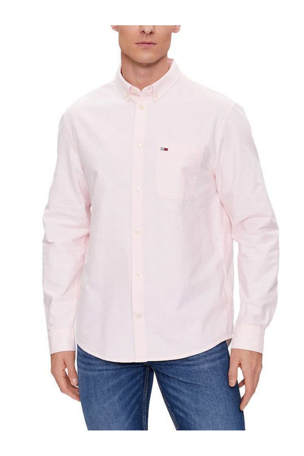 TOMMY HILFIGER TJM REG OXFORD SHIRT PINK CRYSTAL DM0DM18335-TJS