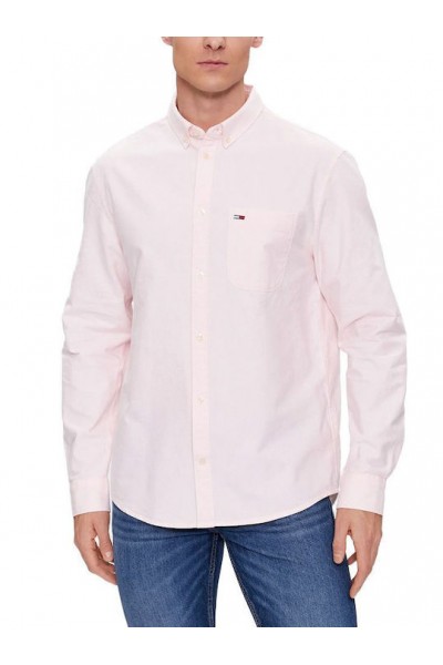 TOMMY HILFIGER TJM REG OXFORD SHIRT PINK CRYSTAL DM0DM18335-TJS
