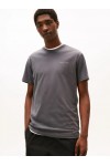 TOMMY JEANS TJM SLIM LINEAR CHEST TEE BLACK WALNUT DM0DM21780-GW1