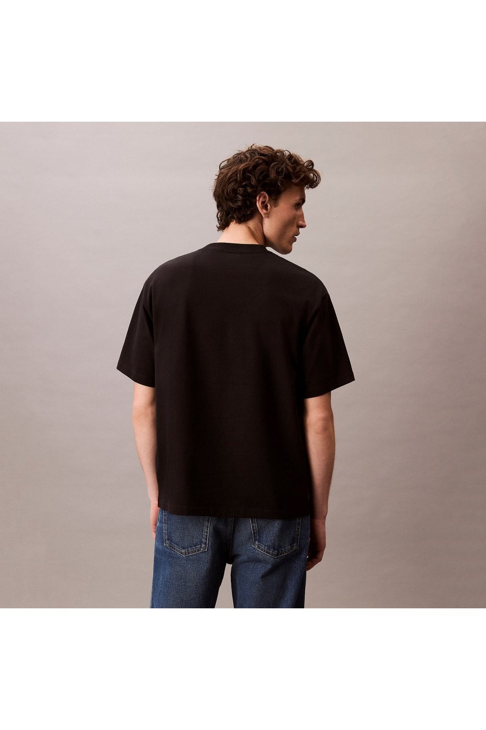 CALVIN KLEIN JEANS T-SHIRT ENGRAVED MONOLOGO BLACK LV04RC808G-UB1