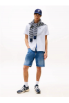 TOMMY HILFIGER LINEN BLEND CAMP SHIRT SWEET BLUE DM0DM20895-C3Q