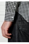 TOMMY HILFIGER SHIRT TJM POPLIN CHECK BLACK DM0DM21115-BDS