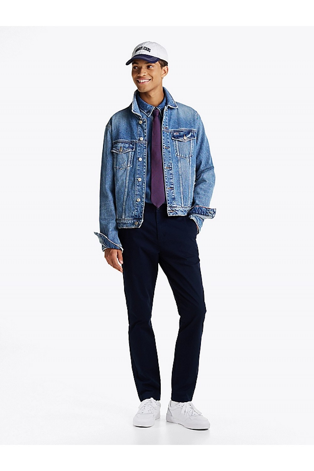 TOMMY HILFIGER PANT CHINO TJM AUSTIN DARK NIGHT NAVY DM0DM20282-C1G