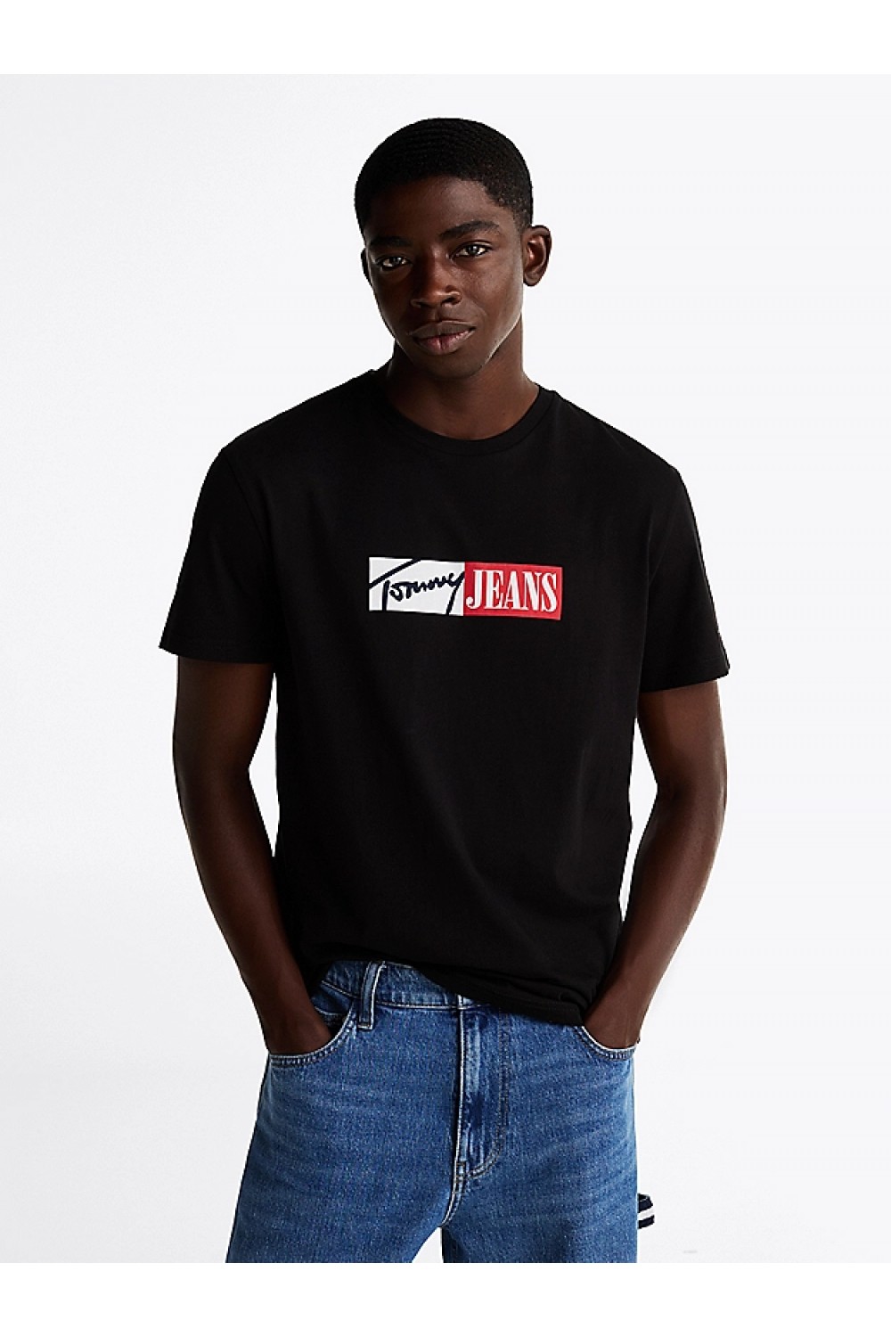 TOMMY HILFIGER T-SHIRT TJM SLIM ENTRY GRAPHIC BLACK DM0DM20365-BDS