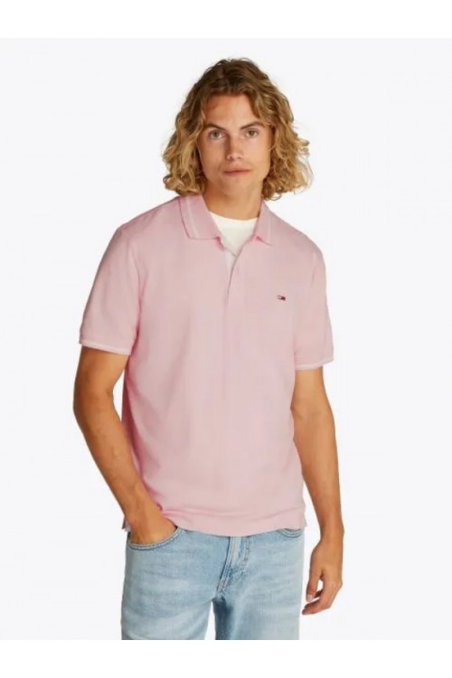 TOMMY HILFIGER T-SHIRT POLO TJM REG TIPPED PRECIOUS PINK DM0DM20745-TH3