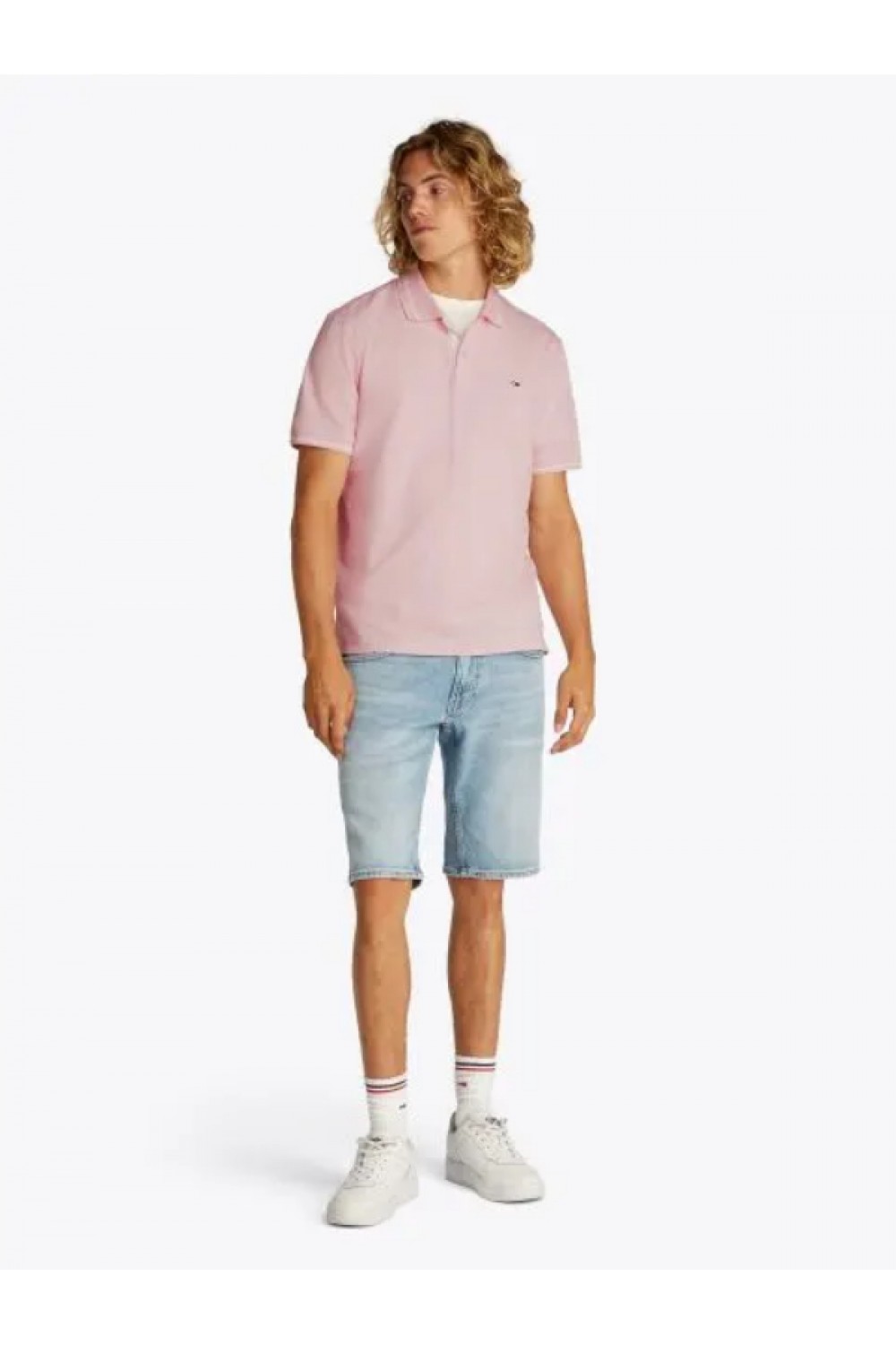 TOMMY HILFIGER T-SHIRT POLO TJM REG TIPPED PRECIOUS PINK DM0DM20745-TH3