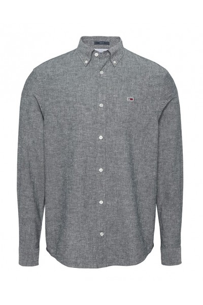 TOMMY HILFIGER SHIRT TJM REG LINEAR BLEND DARK NIGHT NAVY DM0DM20875-C1G